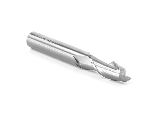 YONICO Upcut Router Bits Spiral 2 Flute Solid Carbide CNC End Mill 3/8-Inch Dia. 3/8-Inch Shank 31250-SC