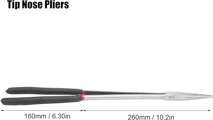 16in Long Needle Nose Pliers, Long Reach Pliers, Duckbill Plier with Handle for Narrow Spaces and Limited Areas
