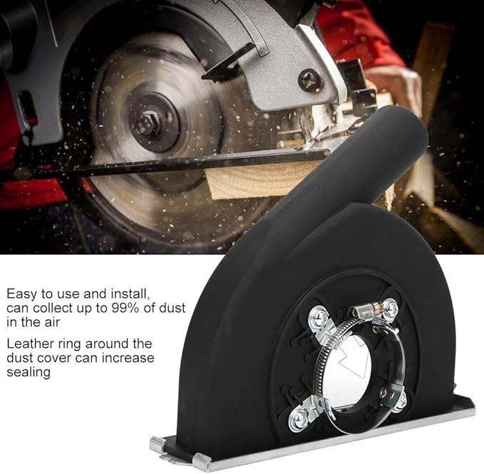 Angle Grinder Dust Shroud, Grinding Cutting Protective,Shroud Dust Collection Attachment Saw Blades Cover,for 150/156/160/180mm Blade