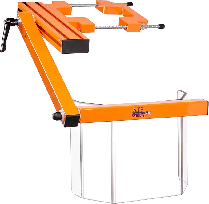 ATS Safety, Drill Press Guard, Part # DPG-ES2 LARGE fits Machines with Column Diameters of 4.0 ??6.5 inches, Safety Accessories Made in USA