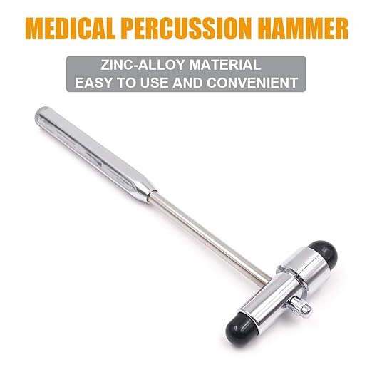 Buck Neurological Hammer, Tromner Reflex Hammer with Needle and Brush, for Neurologic Reflex Diagnosis and Testing