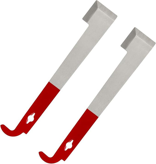 Blisstime Stainless Frame Lifter and Scraper J Hook Tool Hive Tool Hook Pry Bar Beekeeping Equipment (J Shaped: 11 inch)