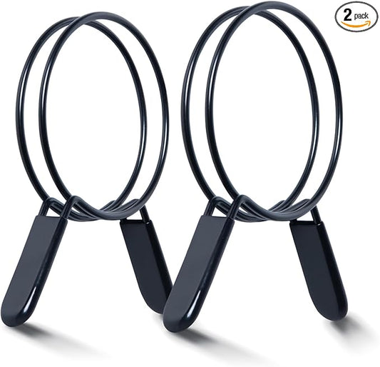 POWERTEC 4 Inch Double Loop Hose Clamps for Dust Collection Hose and Dryer Vent Hose, Quick Release Spring Clamps for Dust Collector and Dust Collection Fittings, 2 pack (70195)