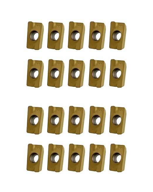 APMT1604PDER-M2 Carbide Milling Inserts, PVD Coated Indexable Milling Inserts Turning Inserts, Carbide Milling Cutter for BAP400R Tool Holders Processing Hard Steel Parts, 20Pcs