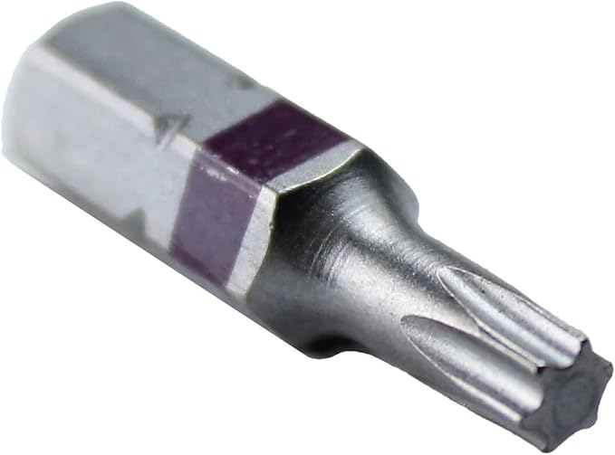 T20 x 1" Color-Coded Torx/Star Driver Bit - Precision Fit for T-20 Screws and Fasteners, 5-Pack