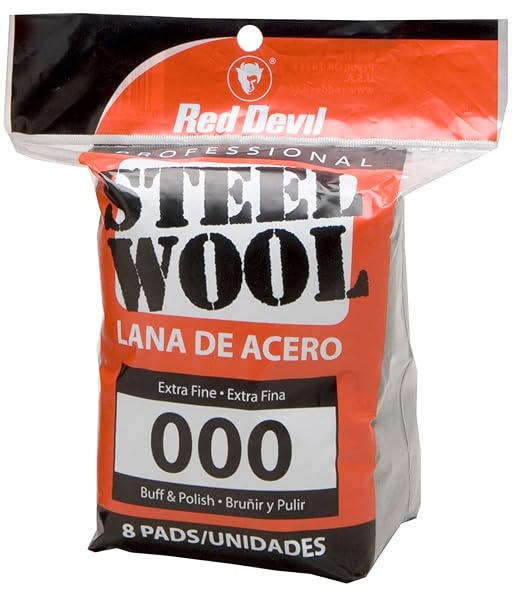 Red Devil 0321 Steel Wool, 000 Extra Fine, (Pack of 48)