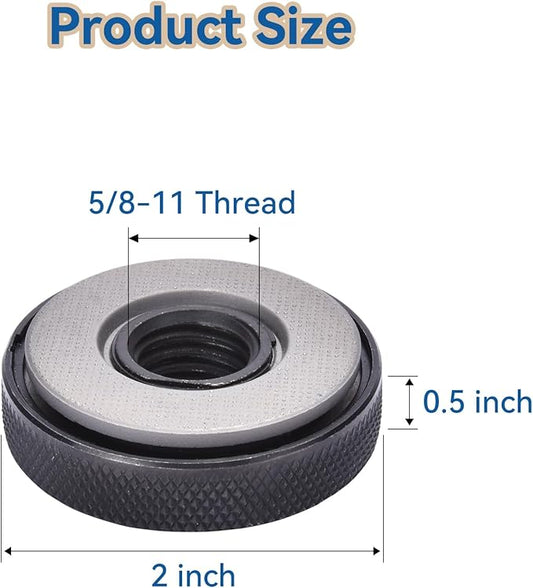 5/8"-11 Thread Angle Grinder Flange Nut, Tool Free Quick Release Lock Nut for for 4쩍" 5" 7" 9" Angle Grinder