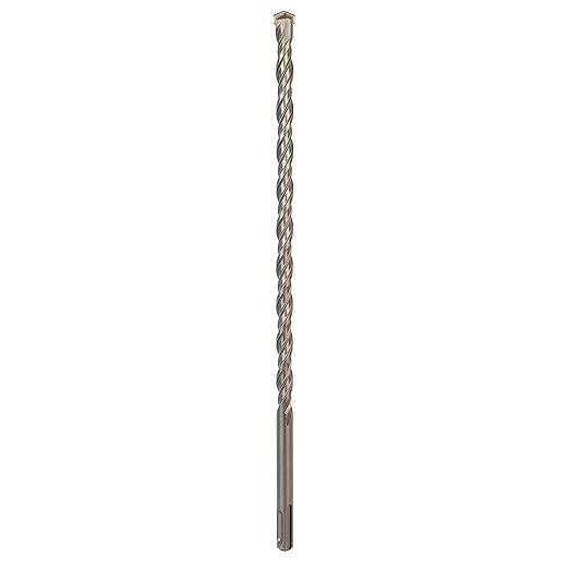 7/16 Inch x 12 Inch SDS Plus Rotary Hammer Drill Bit, Carbide Tipped for Brick, Stone, and Concrete Version 2 (7/16" x 10" x 12")