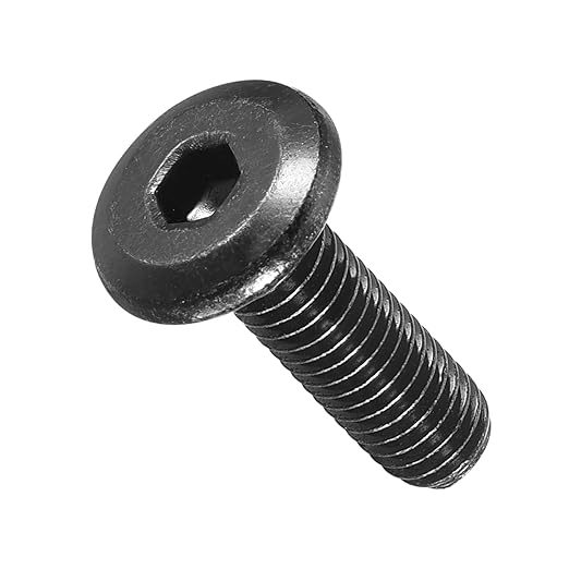 METALLIXITY Flat Head Hex Socket Cap Screws Bolts(M5-0.8x16) 30Pcs, Steel Hex Socket Furniture Bolts Screws - for Furniture Woodworking Project, Black