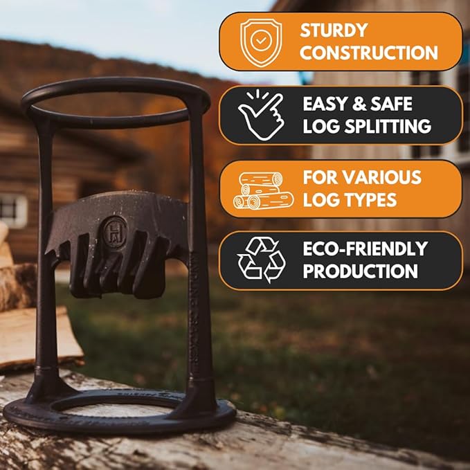 Kindling Cracker Firewood Splitter - Kindling Splitter Wood Splitter Wood Splitting Wedge Manual Log Splitter Wedge