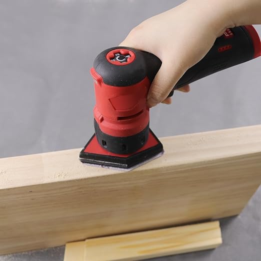 600 Grit Sandpaper 50PCS, 90mm x 65mm Triangle Sanding Sheets, Fits Milwaukee M12 Fuel Sander, Hook & Loop Detail Sander Pads, Ceramic Alumina Abrasive Sand Paper for Wood Finishing, Detail Sanding