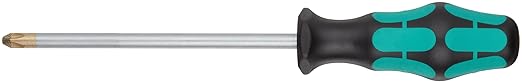 Wera 05008735001 Kraftform Plus 350 PH Phillips Screwdriver, Lasertip, PH 3 Head, 6" Blade Length