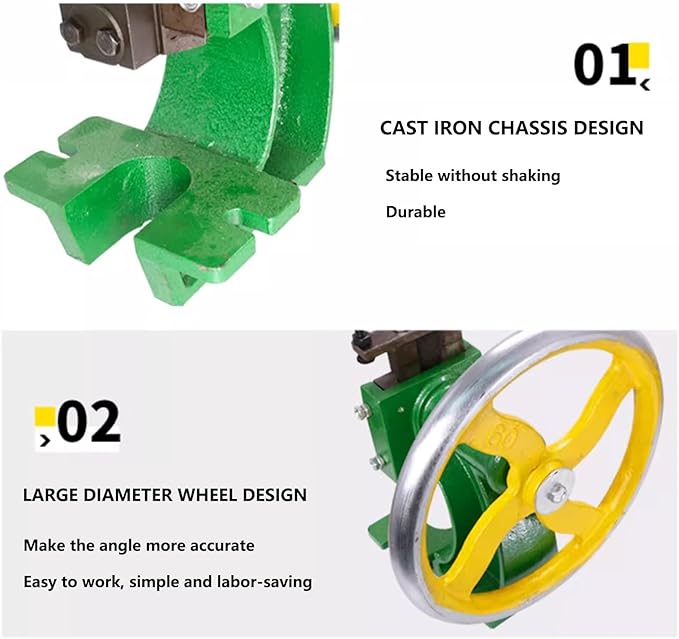 Precision Bench-top Cast Iron Arbor Press,Heavy-duty Handwheel Press With 1.2 Tons Of Pressure, For Stamping, Bending, Extruding, Riveting, Punching, Forming And Other Press-fitting Work(1.2ton)