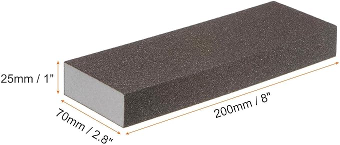 HARFINGTON 4pcs Fine Sanding Sponge Blocks 240-320 Grit Foam Sanding Block for Polishing Kitchen Metal Wood Drywall, 200x70x25mm