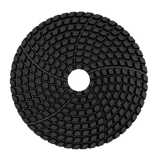 4" High Performance Wet Stone Polishing Pads, 50 Grit - for Granite, Marble, Quartz, Engineered Stone