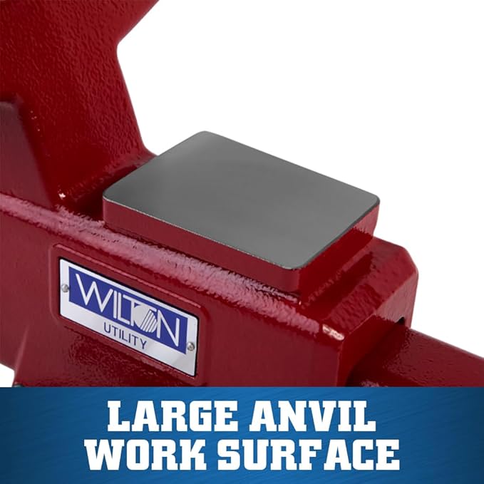 Wilton Utility Bench Vise, 6-1/2??Jaw Width, 6" Jaw Opening, 4" Throat (Model 676U)