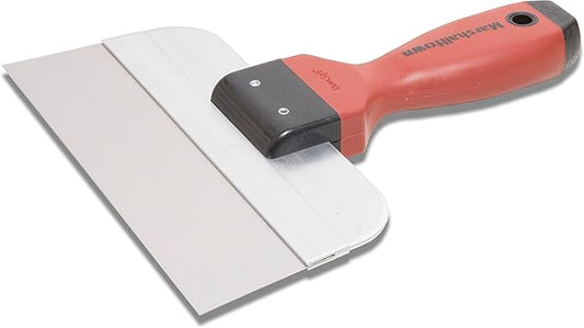 MARSHALLTOWN Narrow Taping Knives, 8 Inch Length, Tempered Stainless Steel Blade, DuraSoft Handle, Made in the USA, 3508SDN