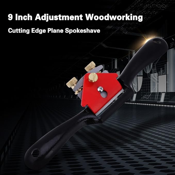 Hand Planer 9 Inch Adjustment Woodworking Cutting Plane Spokeshave Hand Trimming Tool With Screw