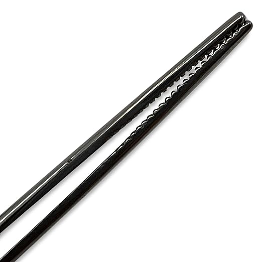Eisco Labs - 6 Inch Stainless Steel Forceps - Precision Tweezers, Laboratory, Medical, and Educational Use - Durable, Corrosion-Resistant, Serrated Tips for Secure Grip - Dissection, Specimen Handling