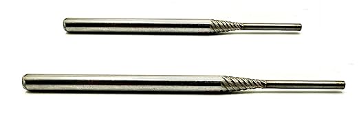 2 Piece Porting Mandrel Set with 4??& 6??High Speed Steel Coarse Thread Extra Shank Length Cartridge and Spiral Roll Mandrels
