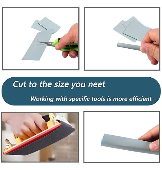 20Pcs 9 x 3.6 Inchs 5000 Grit Wet and Dry Handmade Universal Sanding Sheets, Suitable for Woodworking Furniture/Automobiles/Metal/Lacquer Polishing Sandpaper