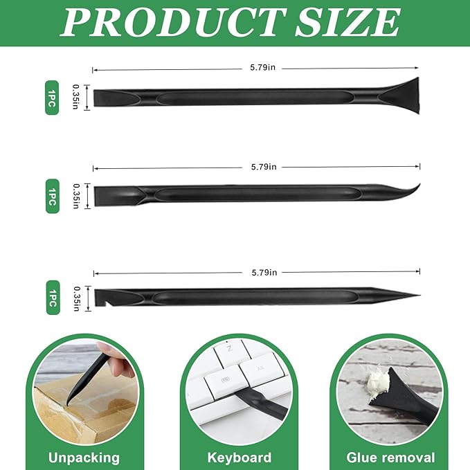 15 Pack Putty Knife, 2Putty Knife Set, 2Spreader, 2Spackle Tool, 2Plastic Putty Knife Scraper, 2Scraper Tool, 2Putty Scraper, 3 Detail Scraper Tool, Flexible Plastic Paint Scraper Tool for Spackling