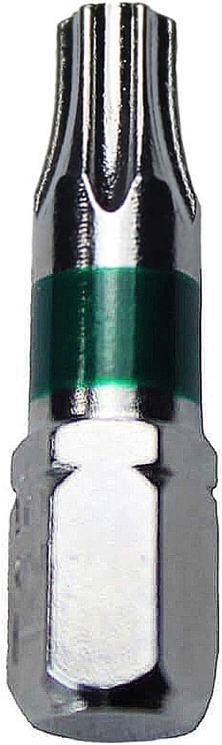 T25 Torx/Star Driver Bit - Color Coded T25 x 1" Torx/Star Drive Bit for Screws and Fasteners - 10 Pack
