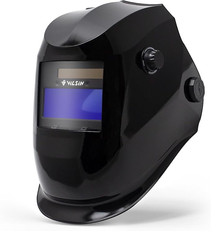 VILSIN Welding Helmet Auto Darkening Large View,Welding Hood True Color Solar Powered With 2 Arc Sensor,Wide Shade 3/4-8/9-13 for Welding Mask TIG MIG ARC Welding Shield,K23-5022-GLH