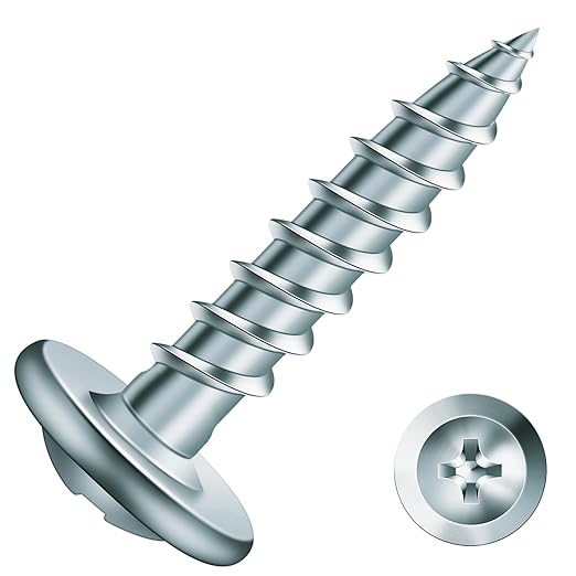 #8 x 3/4" Wood Screw 100Pcs Alloy Steel Standard Thread Truss Head Fast Self Tapping by SG TZH