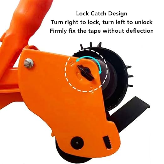 Jectse Floor Tape Applicator, Manual Pushing Tape Marking Machine with Roller and Scoring Wheel, PVC PE EVA Tapes Cutter, for Home Renovations, Office Setups, Warehouse Organization
