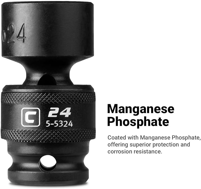 Capri Tools 8 mm Universal Impact Socket, 3/8-Inch Drive, 6-Point, Metric