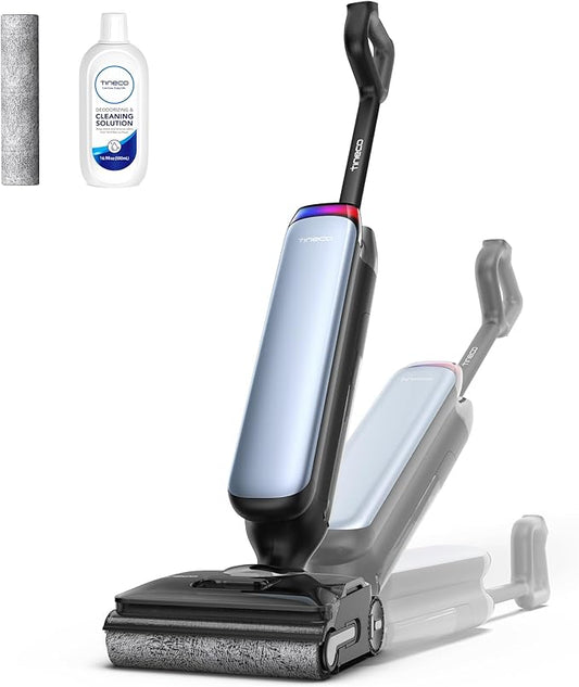 Tineco Floor One S9 Artist Pro Wet Dry Vacuum Cleaner, 22kPa Suction, 360째 SmoothDrive, Anti-Tangle Design, 185째F Flashdry, 75 Min Runtime, Dual-Edge Cleaning, 180째 Lay-Flat