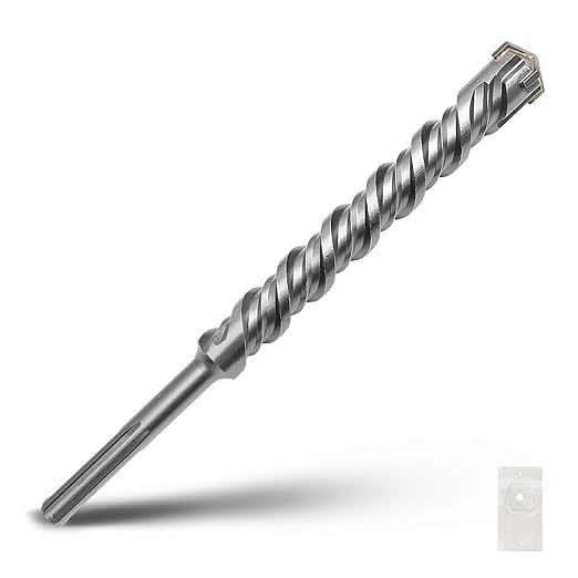1-1/2 x 8.4 x 13.4 inch SDS Max Rotary Hammer Drill Bit, 38x340mm Masonry Drill Bit,Concrete Drill Bit for Masonry, Brick, Stone, Concrete (Length :340mm / 13.4 inch, 38mm (1-1/2 in) Diameter)