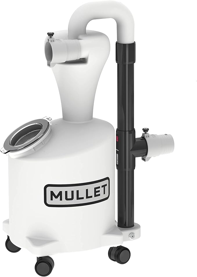 Mullet High-Speed Cyclone Dust Collector for Shop Vacuum - Sawdust Separator, Dust Collectors for Woodworking, Garage, Hobbyist Debris Extraction