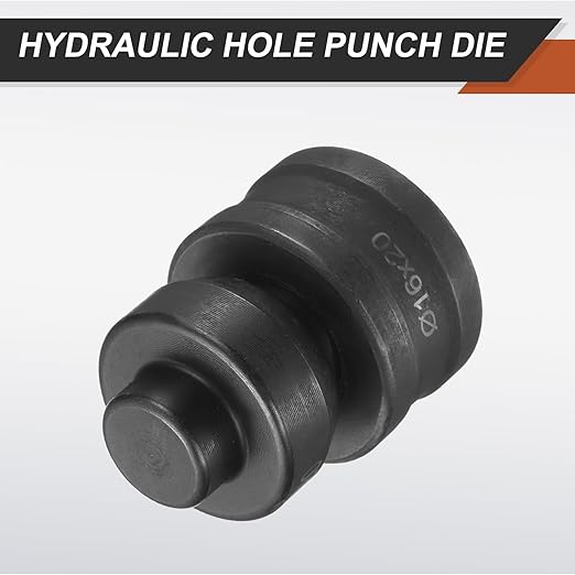 HARFINGTON Hydraulic Hole Punch Die 過16횞20mm Oval Hole 40Cr Steel Electric Punching Kit for CH60 Electric Punching Machine, Black