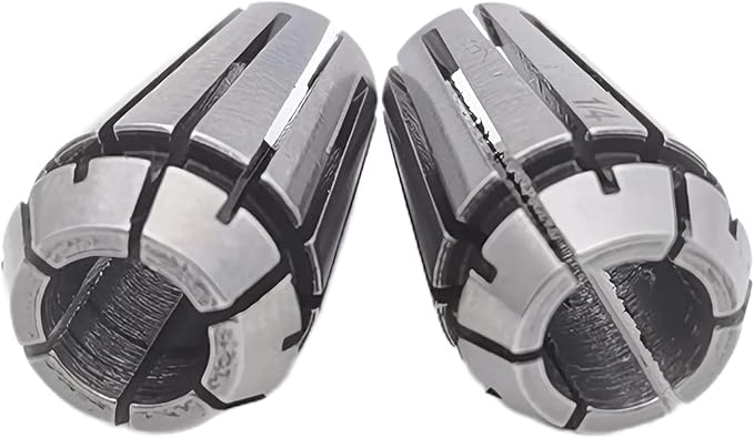 2pcs ER11 1/4" Spring Collet Precision Mill Chuck Collet CNC Engraving Machine & Router Milling Lathe Tool Holder (2pcs er11 1/4)
