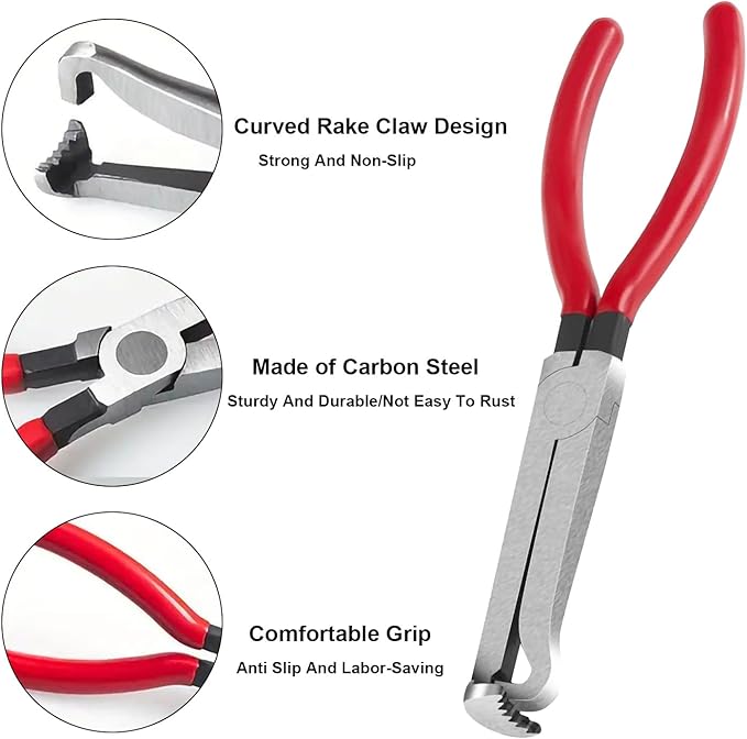 Professional Electrical Disconnect Pliers Set - Automotive Connector Separator & Terminal Removal Tool with Multi-Angle Tips for Technicians