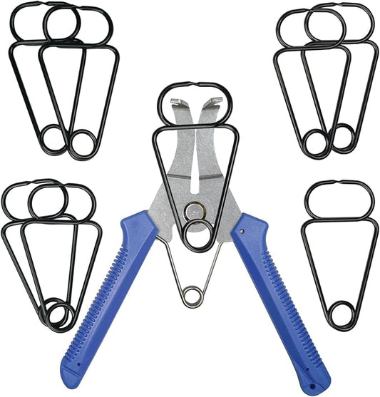 IRONSTAR Miter Spring Clamps Pliers for Woodworking, Including 8 Spring Clamps