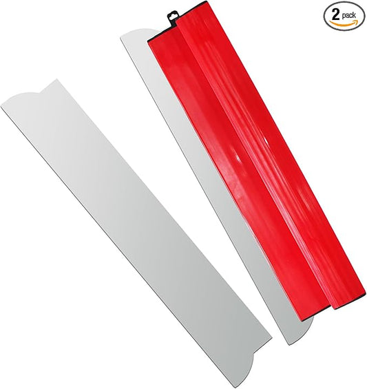 24??Drywall Skimming Blade, 2 PC 0.3mm Stainless Steel Skimming Blade, Drywall Smoothing Spatula Knife for Finishing Wall, Plaster, Wallboard