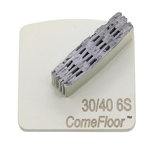 Concrete Floor Grinding Disc, Redi-Lock Metal Diamond Grinding Shoes Compatible with Husqvarna Grinders, 30/40 Grit 6S Soft Bond, 3PCS