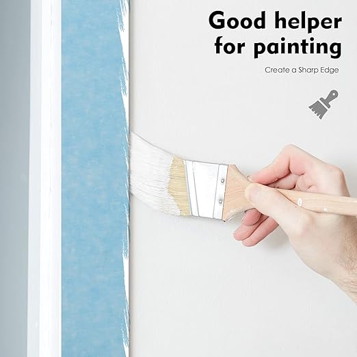 KIWIHUB Light Blue Painters Tape,1 inch x 60 Yards - Medium Adhesive Masking Tape for Painting,Labeling,DIY Crafting,Decoration and School Projects