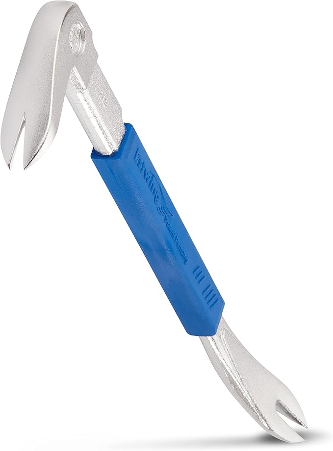 ESTWING Pro Claw Nail Puller - 11" Pry Bar with Forged Steel Construction & No-Slip Cushion Grip - PC280G