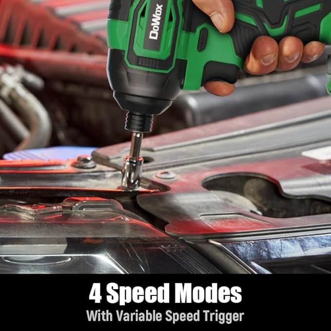 21V MAX Brushless Impact Driver Kit (2035 In-lbs) with 1/4" Hex Chuck, 4-Speed & 24 PCS Bits/Sockets - Heavy Duty for Repairs, Rusted Screws, Frozen Bolts | Makita Battery Compatible