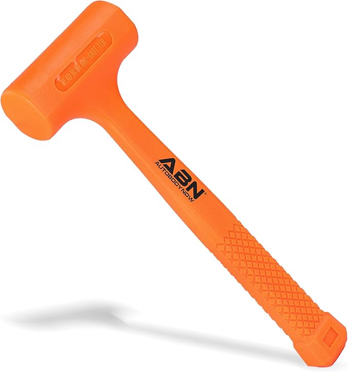 ABN Dead Blow Hammer, 1 lb Pound – Unicast Mallet with Non-Marring Rubber Coating
