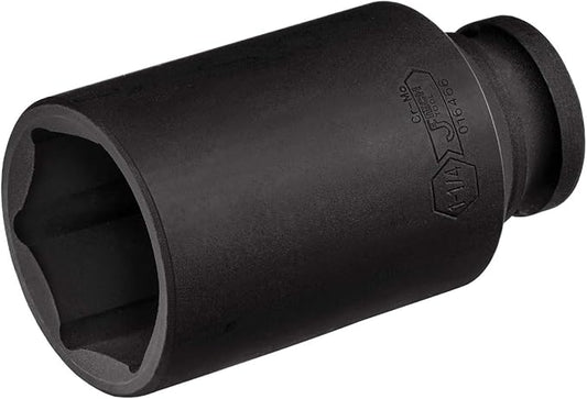 Jetech 1/2 Inch Drive 1-1/4 Inch Deep Impact Socket, Made with Heat-Treated Chrome Molybdenum Alloy Steel, 6-Point Design, SAE