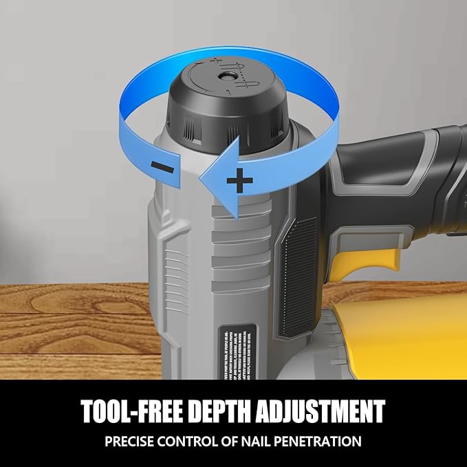 18GA Cordless Brad Nailer for Dewalt 20V Battery (Tool Only), 2 in 1 Cordless Nail Gun with 1000 Nails and 500 Staples, Nail Gun Battery Powered for Home Improvement & Woodworking