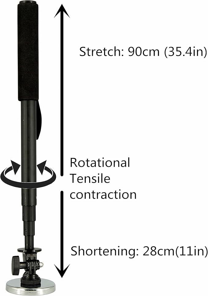 36lb Telescoping Heavy Magnetic pickup tool 36"long, large-area 2.36"magnet, the suction is more stable,Rotate telescopic handle with lanyard sweeper. (A set)