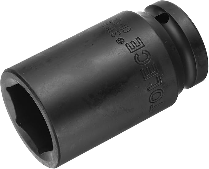 uxcell 3/4-Inch Drive 31mm 6-Point Deep Impact Socket, CR-MO Steel 78mm Length, Metric Sizes