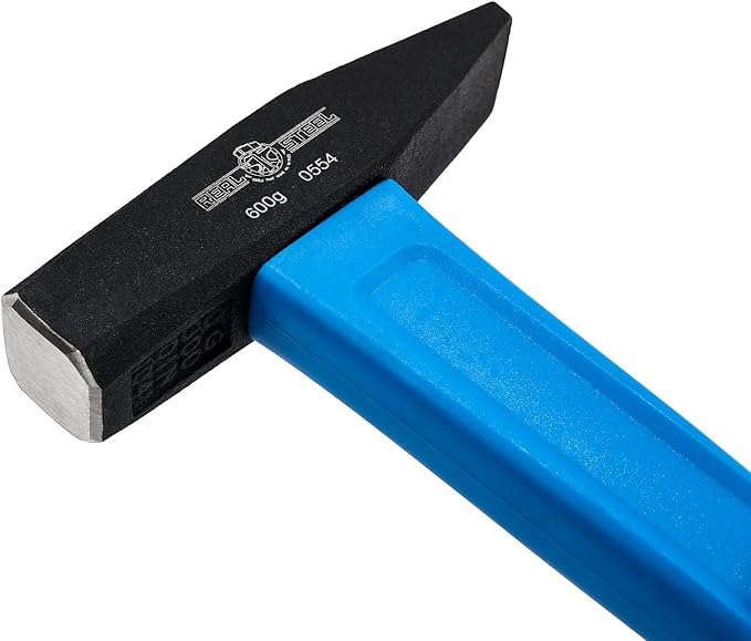 Real Steel Sheet Metal Hammer 21 Oz Cross Peen Blacksmith Hammer for Metal Shaping, HVAC projects 0554