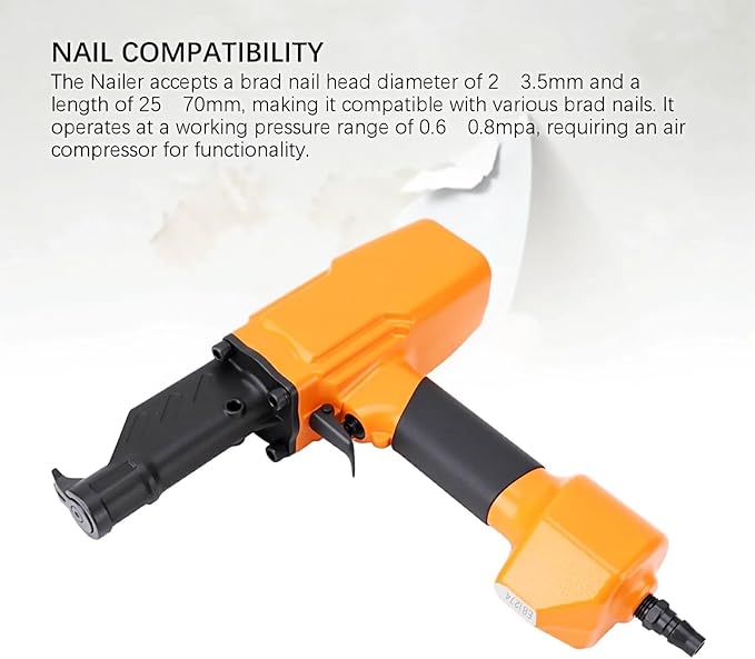 Pneumatic Nail Puller, Professional Nail Remover, 0.6-0.8Mpa Ergonomic Multifunction Pneumatic Denailer Tool for Recycled Wood Fence Pallet